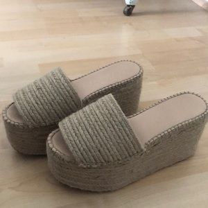 Platform espadrille sandals